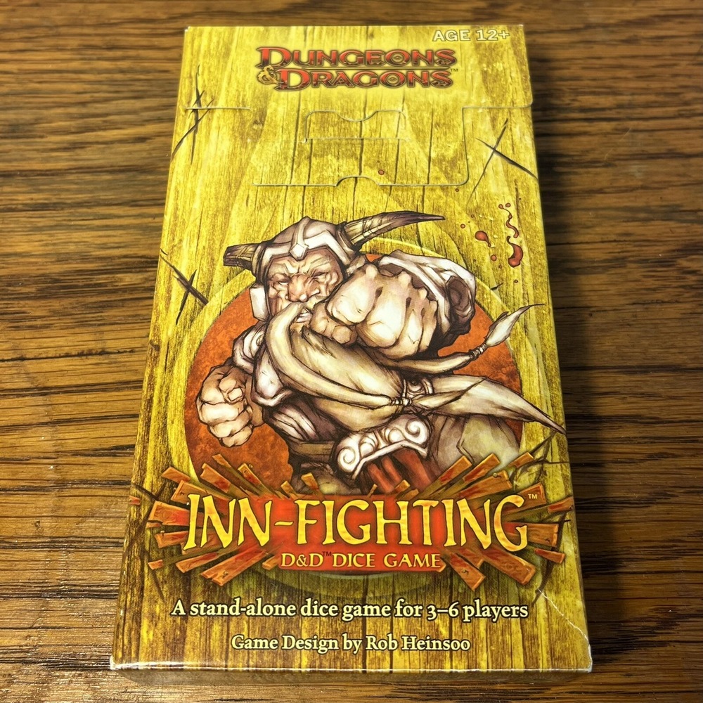 Dungeons & Dragons Inn-Fighting D&D Dice Game Complete 2007 RARE EUC